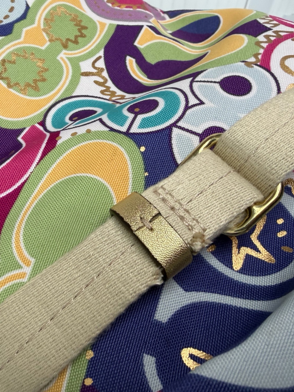Y2K Coach Poppy Graffiti Crossbody Bag F19454 - Picture 13 of 15